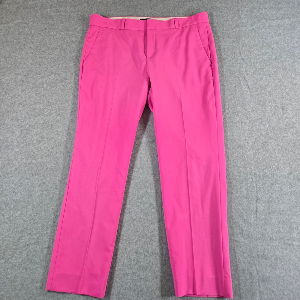 Banana Republic Avery Pink Wool Blend Straight Leg Dress Pants Womens 6 Reg